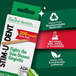 The Natural Dentist Stim-U-Dent mint dental picks open pack display