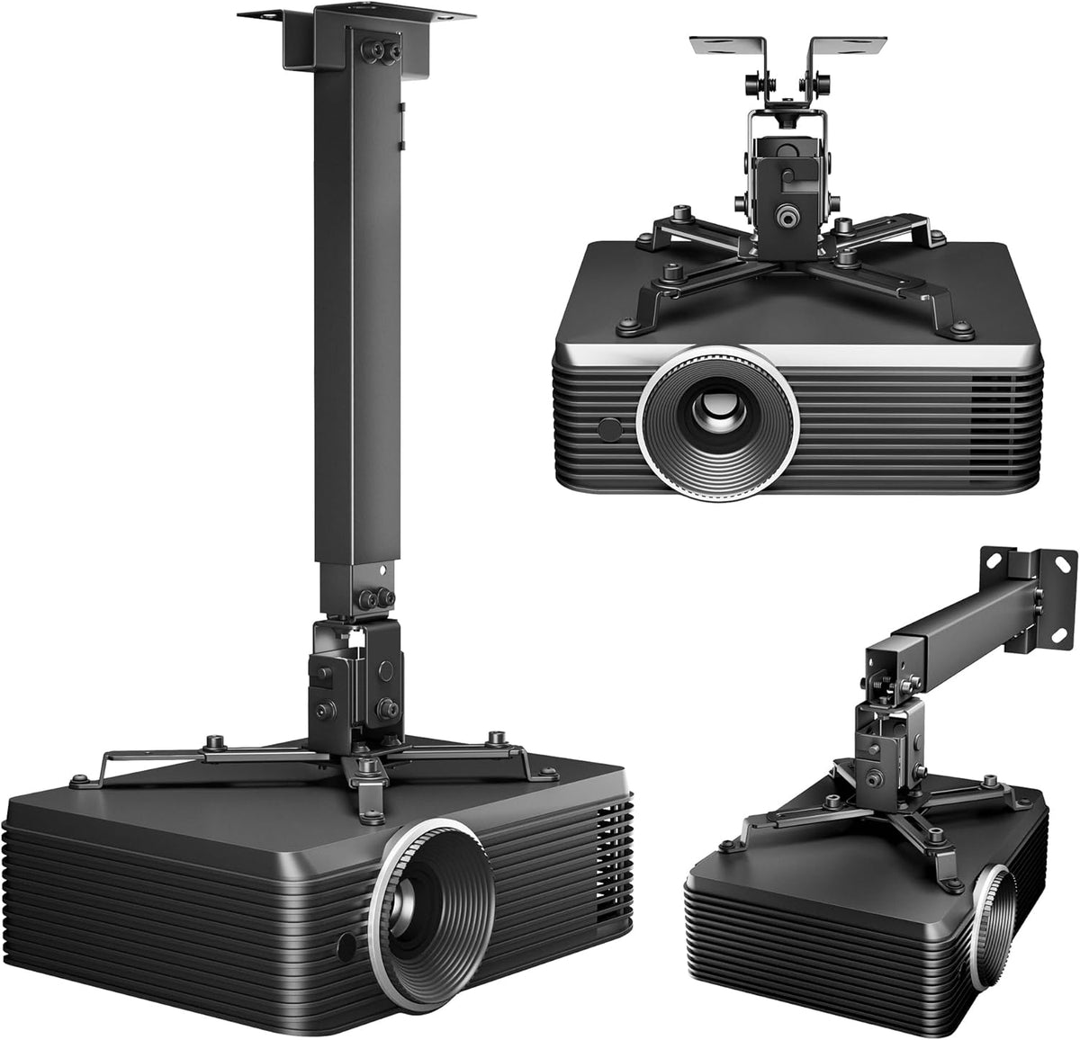 Pegzone universal projector ceiling mount front view