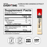 Vegan and gluten free Korean red ginseng extract liquid stick packaging overview.