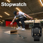 Tekmagic scuba diving watch square black case close up