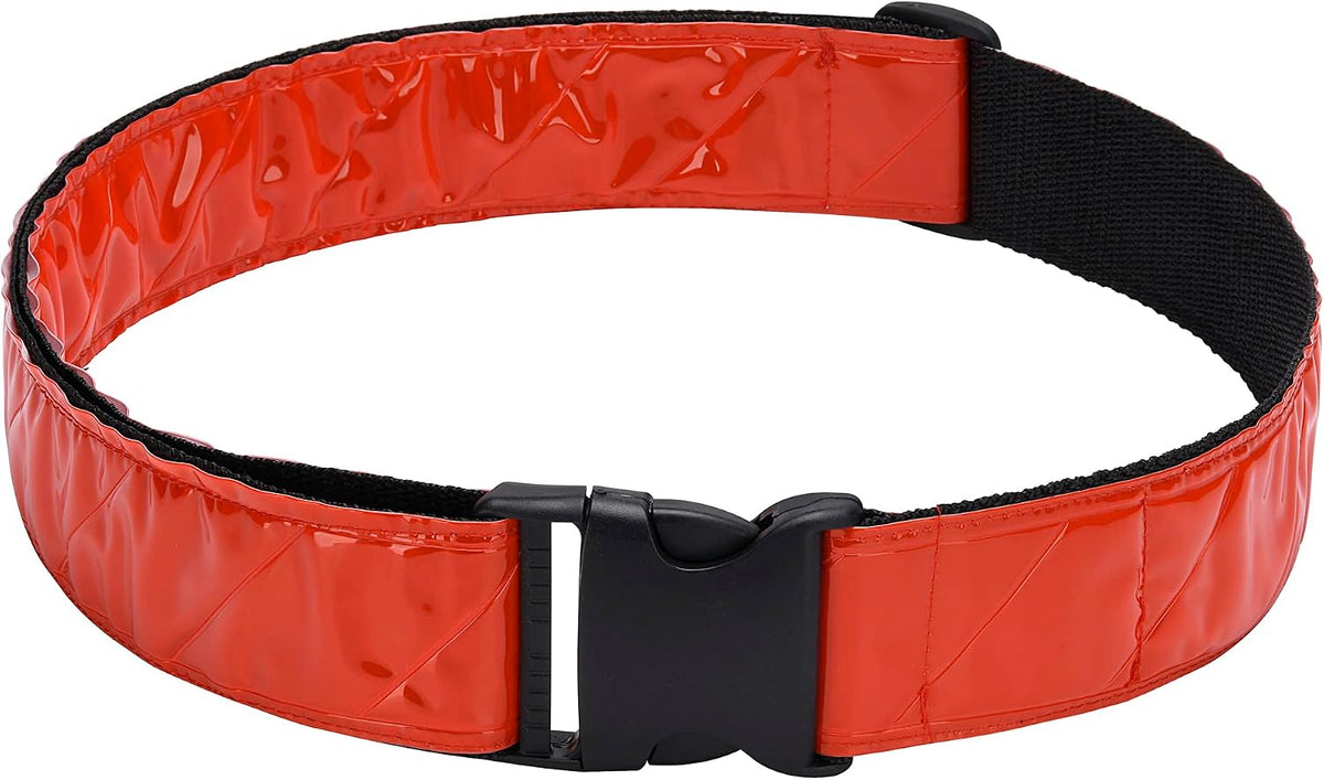 Vet Goods safety belt shown in low light illumination