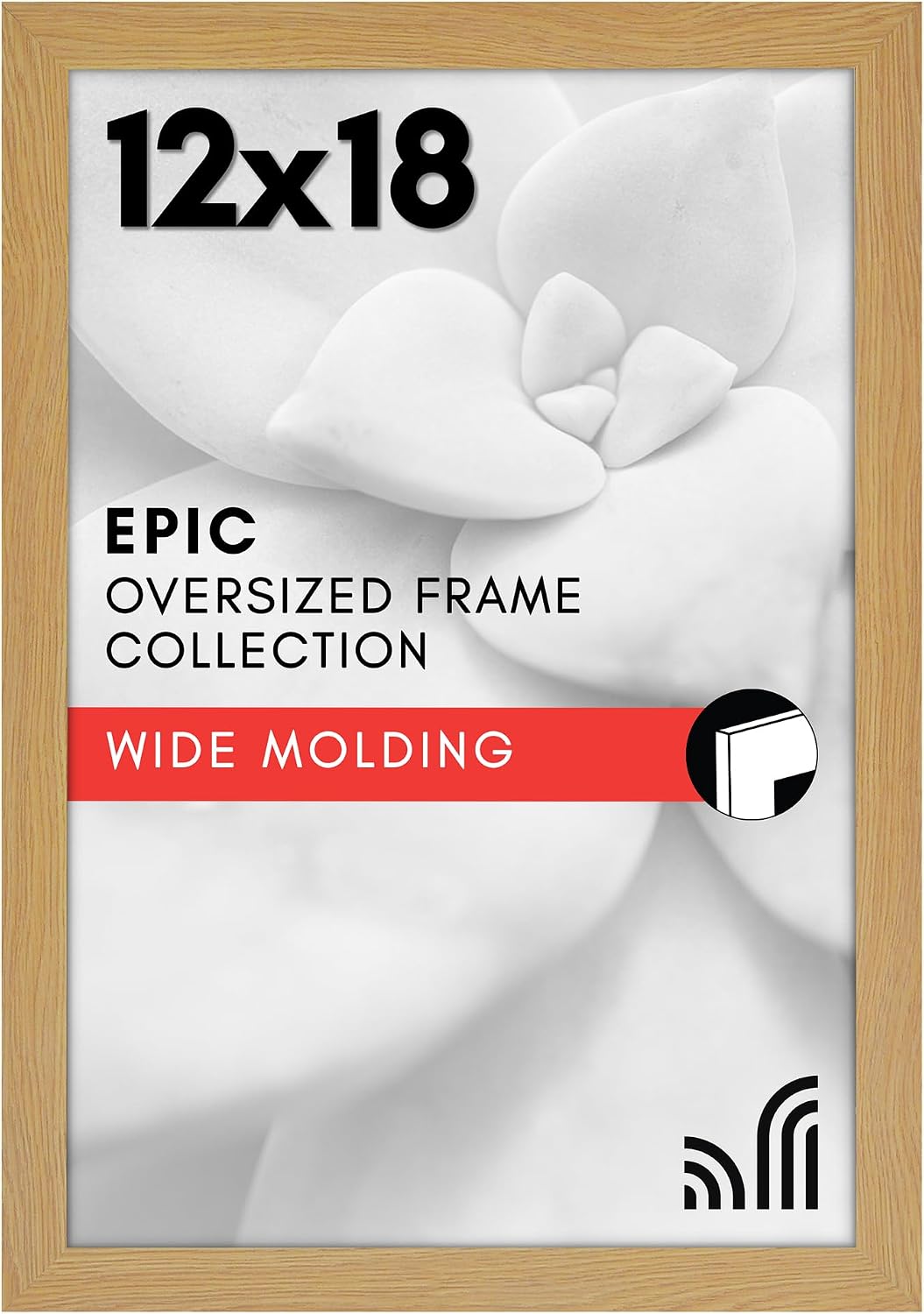 Americanflat 14x17 Picture Frame - Engineered Wood - Black | Polished plexiglass front, hangs vertical or horizontal, sawtooth hangers included, secure turn-tab backing - Image 14
