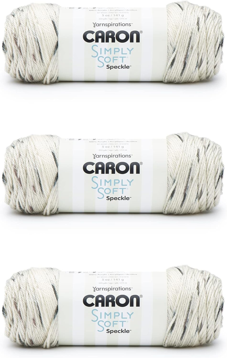 Caron Simply Soft Times Square Stripes Yarn - 3 Pack of 141g/5oz - Acrylic - 4 Medium (Worsted) - 235 Yards - Knitting/Crochet - Image 15