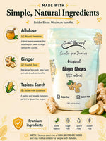 Sweet Therapy zero sugar calorie free ginger candy back nutrition facts