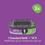 Multi layer odor barrier film cartridge for cat waste disposal