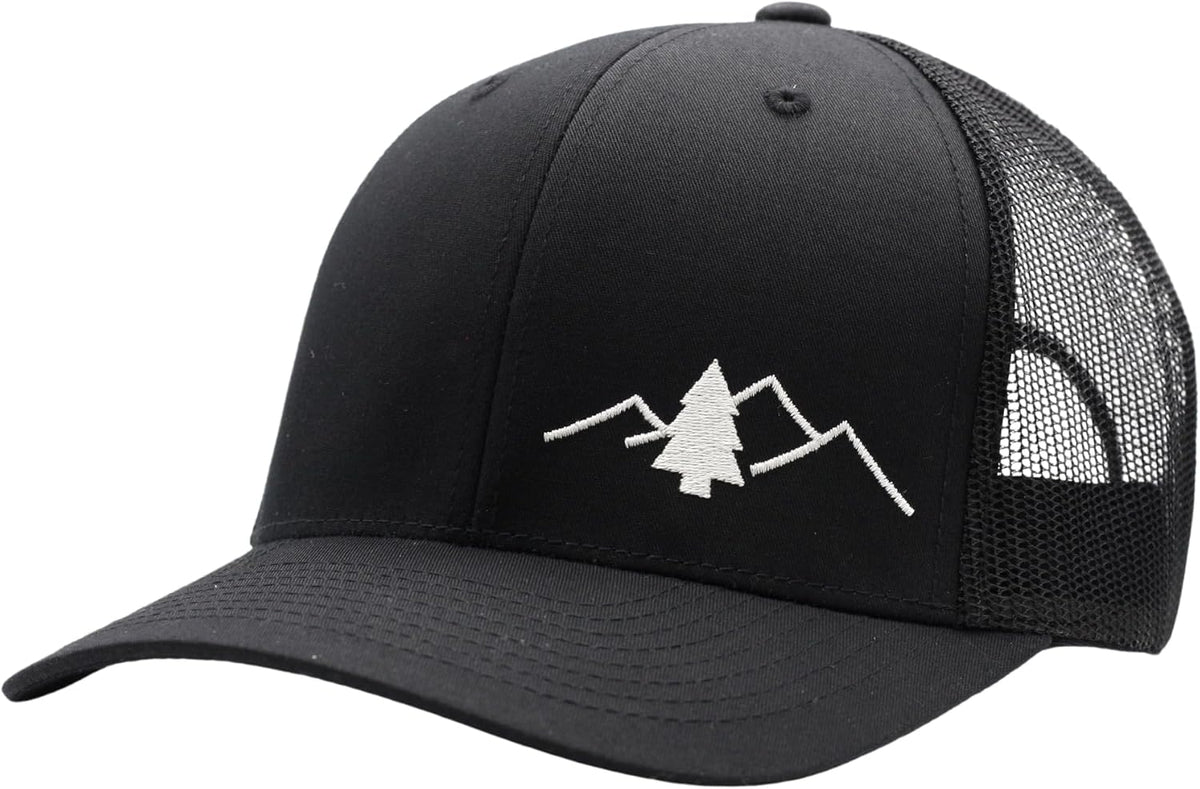 LINDO Trucker Hat [ Great Outdoors Design ] for Men and Women: Mid Profile Cap with Breathable Mesh Back and Adjustable Snap - Image 14