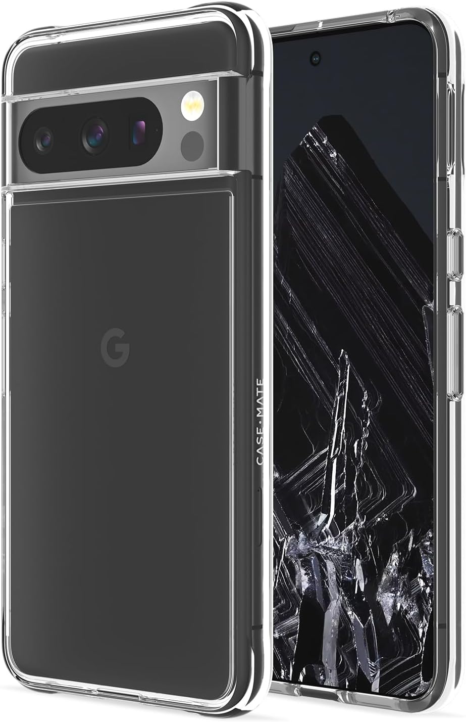 Case-Mate Google Pixel 8 Pro phone case front view transparent clear