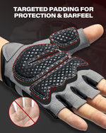 Vinsguir exercise gloves finger pull tabs for removal