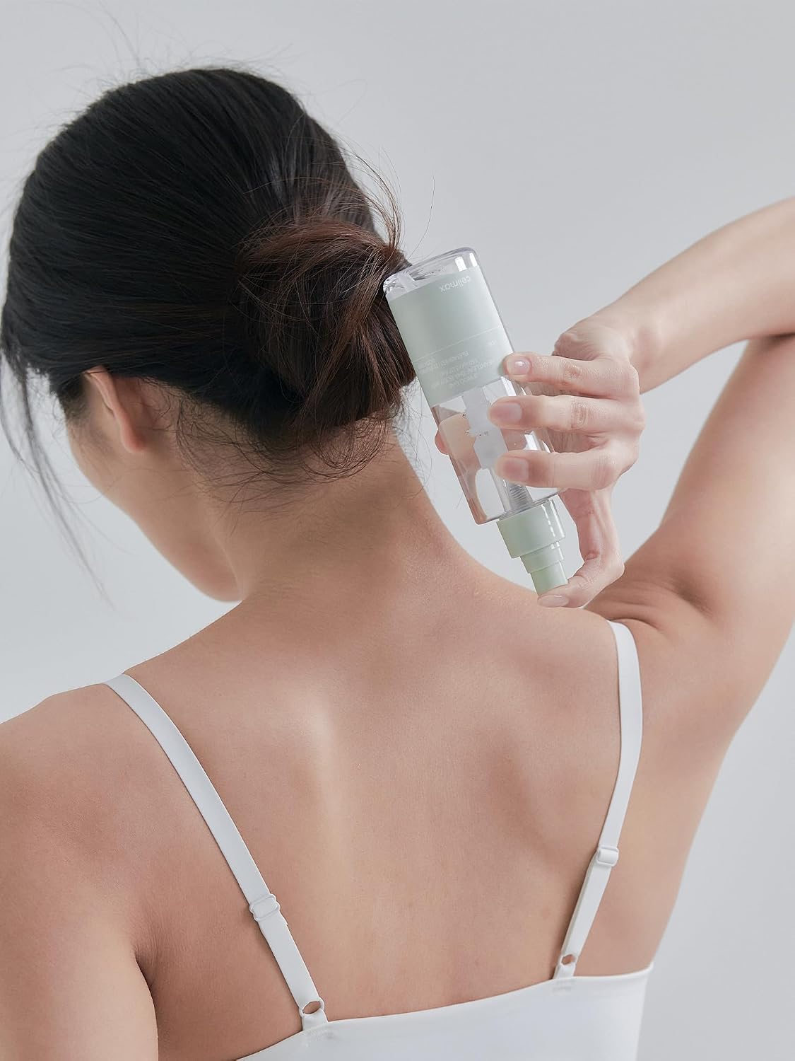 Celimax BHA PHA LHA clearing mist texturing on skin for soothing hydration