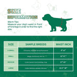 IMMCUTE male dog wraps with color changing wetness indicator feature
