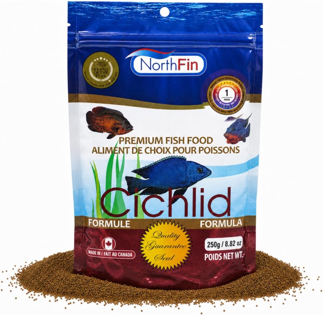 Northfin Cichlid Fish Food front view package