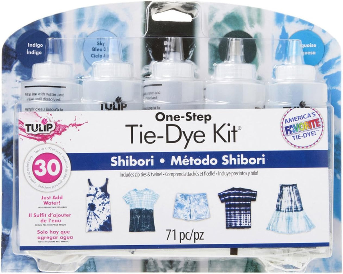 Tulip one-step shibori tie-dye kit front view packaging