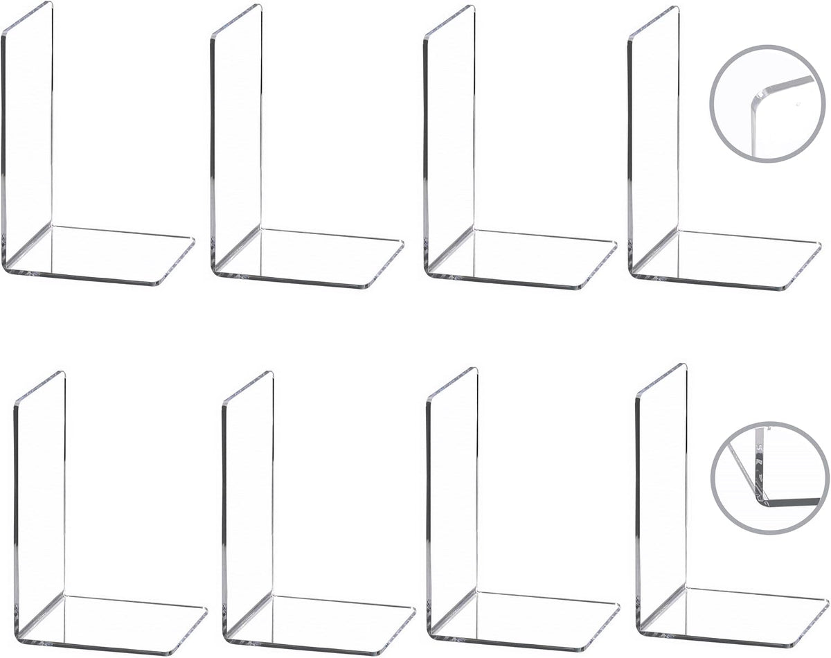 CY craft 4 pieces acrylic book organizer close up