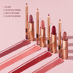 Side profile of Charlotte Tilbury Matte Revolution Lipstick casing.