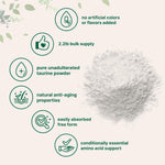 Micro Ingredients unflavored taurine powder scoop and texture view