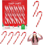 Fruidles Christmas Peppermint Candy Canes 12 Pack front view holiday lollipops box