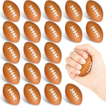 Hxezoc mini football stress balls pack of twenty front view for party favors.