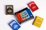 Bicycle card game pack air-cushion finish close-up