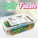 Thirty two ounce bulk packaging of authentic USA imported Dee Best red string licorice candy.