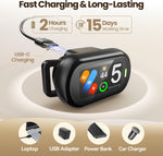 Zellar AI dog collar components and charging port view