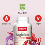 Jarrow dietary supplement bottle side profile display