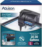 Aqueon SmartClean Power Filter front view for aquarium filtration