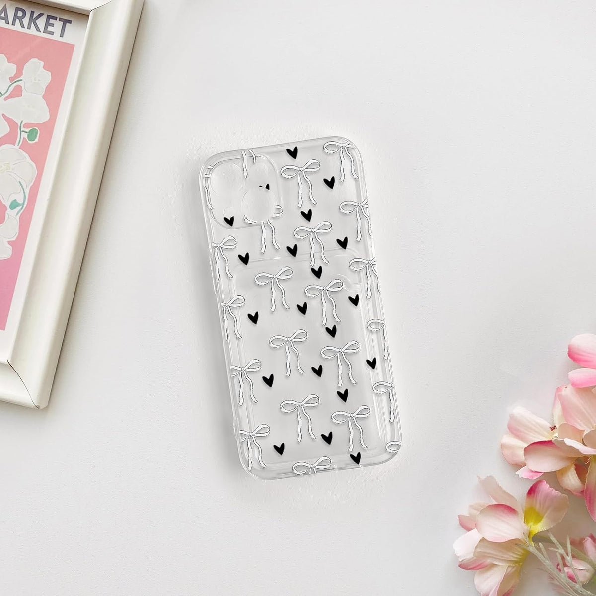 NITITOP cute love hearts pattern cover side profile