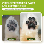 Close up of PawSono silicone bristles for pet paw cleaning