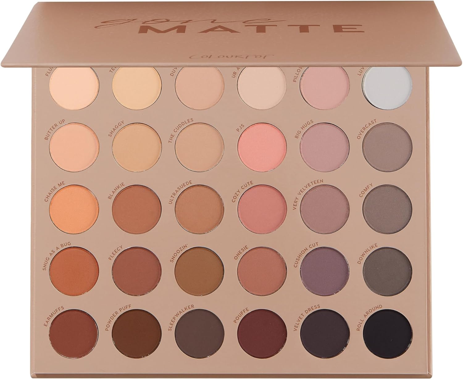 ColourPop Eyeshadow Palette - Eye Makeup Palette with Matte, Metallic, Matte Sparkle & Glitter Finishes - High-Pigment Eye Makeup with a Long-Wearing Formula - Gone Matte (0.3 oz) - Image 1