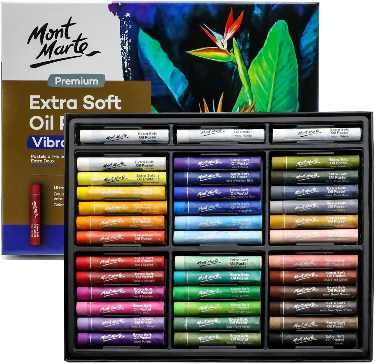 Mont Marte oil pastels front view packaging