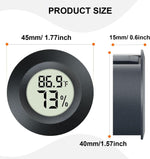 Jedew mini humidity monitor showing LCD screen details
