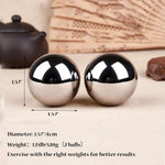 Metal Stress Relief Hand Massage Balls close up surface