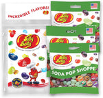 Jelly Belly Soda Pop Shoppe jelly beans three pack front view showcasing authentic American candy packaging.