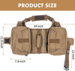 Horse dog camping vest showing mesh lining and metal D ring