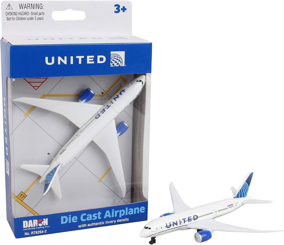 Daron United Single Plane Die-cast Toy Model Airplane - Image 1