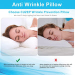 Clieey anti wrinkle pillow showing ergonomic U-shaped contour design