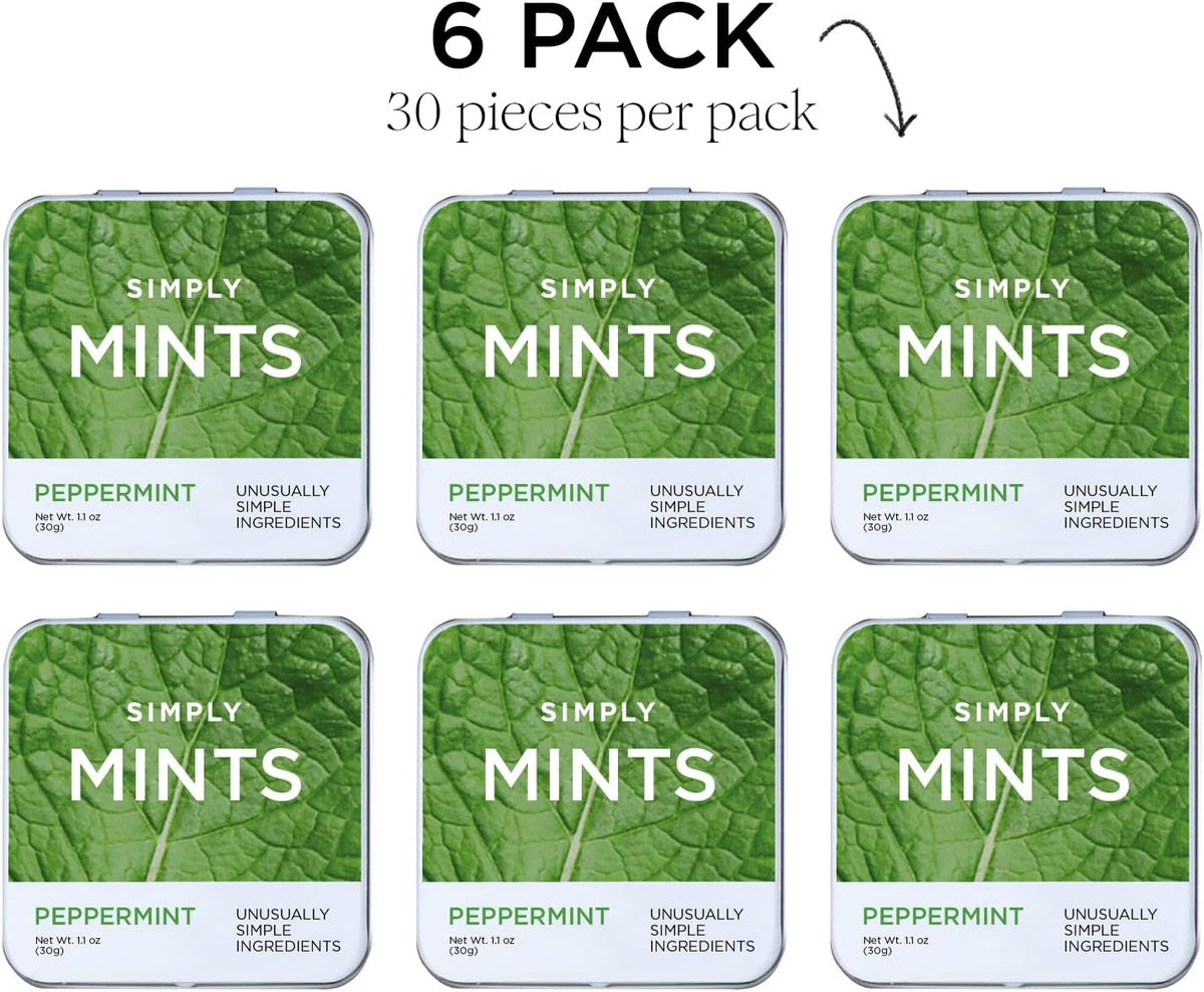 Simply Mints aspartame free and xylitol free natural breath fresheners
