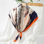 100% Mulberry Silk Head Scarf for Sleeping 35"x35" Square Silk Hair Scarf for Women Lightweight Bandana Large - Image 9