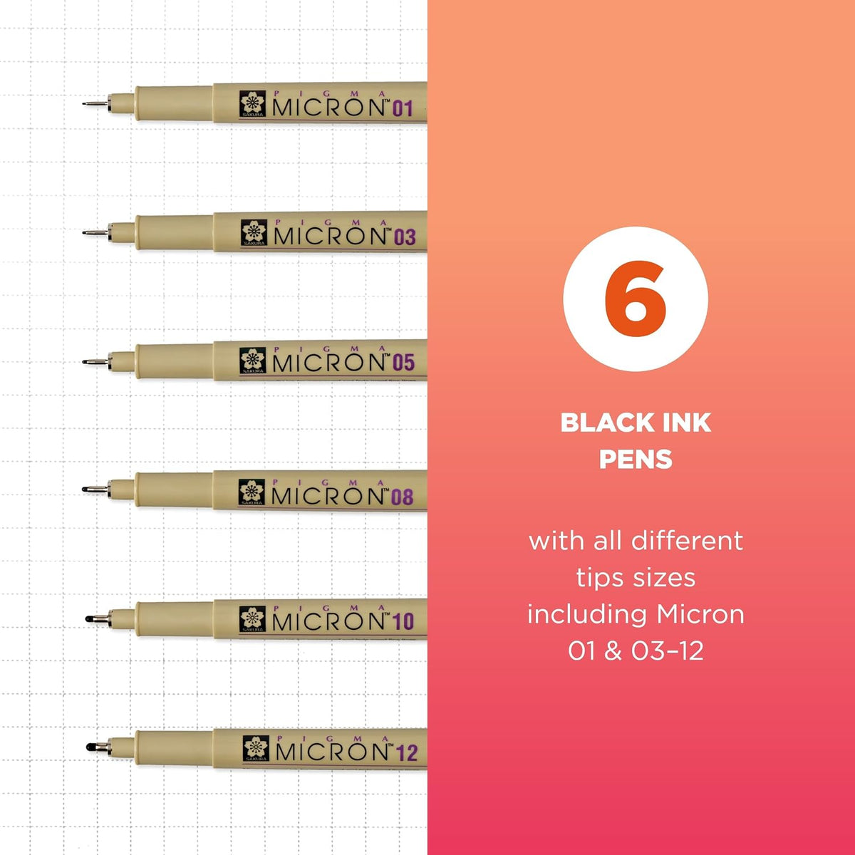Sakura archival fineliner pens packaging and contents