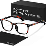 CCVOO blue light blocking reading glasses front view