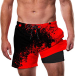 Mens Swim Trunks with Compression Liner 5.5" 2 in 1 Bathing Suit - Image 12