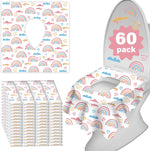 Kimitimi disposable toilet seat covers sixty count front retail box packaging