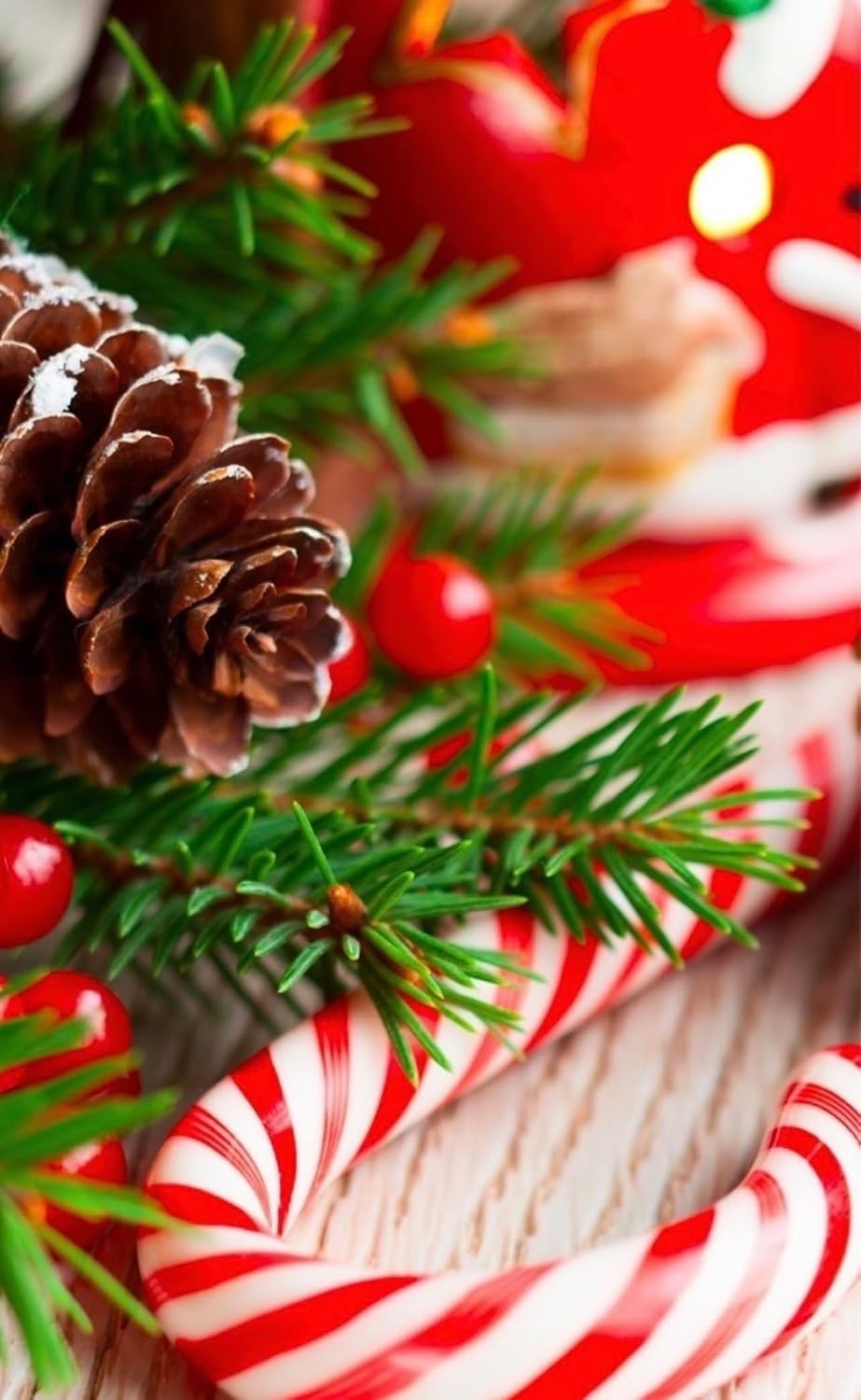 Authentic imported USA peppermint candy cane package detailing the nutritional facts and ingredients list