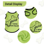 Soft breathable pet clothes for small dogs and cats side view