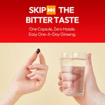 Premium caffeine free non-GMO adaptogen health supplement bottle for natural energy.