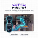 Nextbase Piqo power cable plug and play connection close up