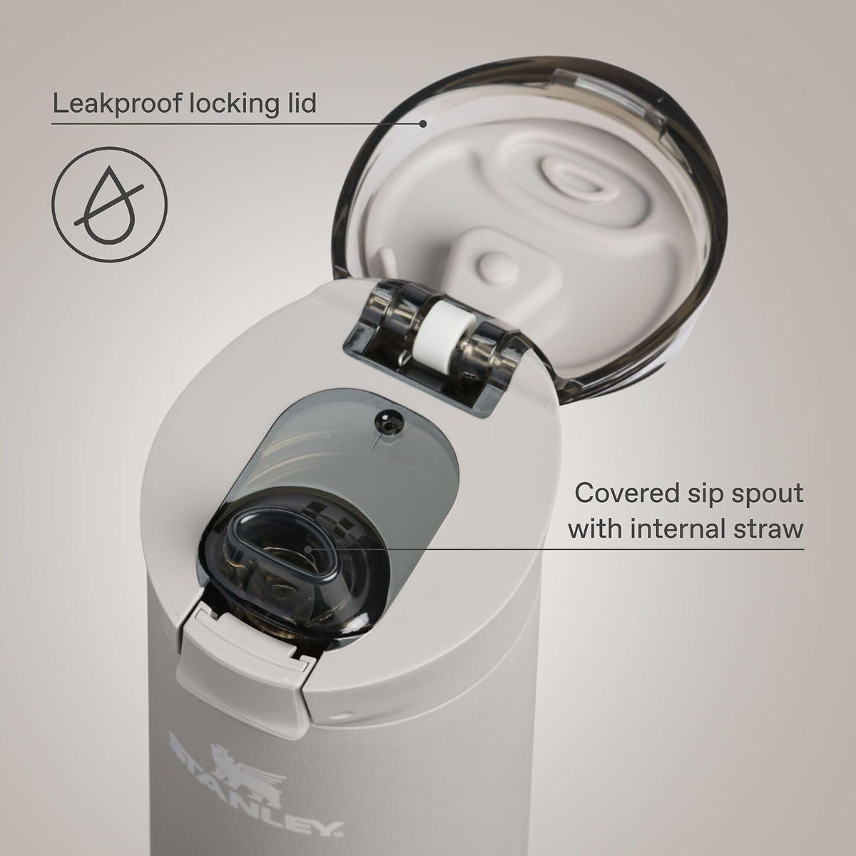 Stanley Flowstate Spring Bottle vacuum insulated stainless steel base and cushioned pad