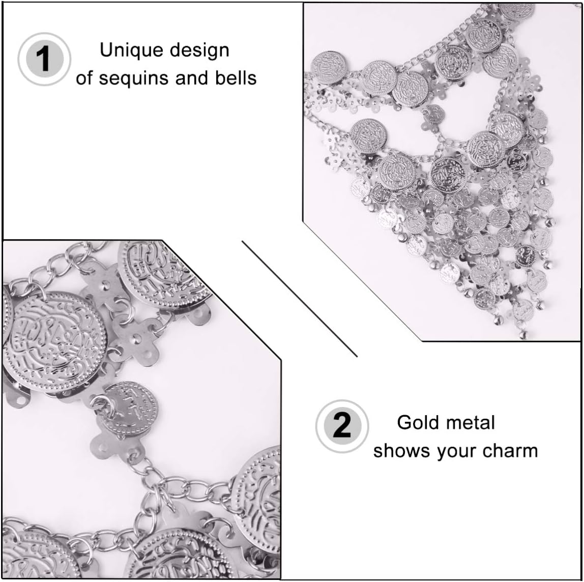 Beaupretty silver alloy coin fringe angle shot