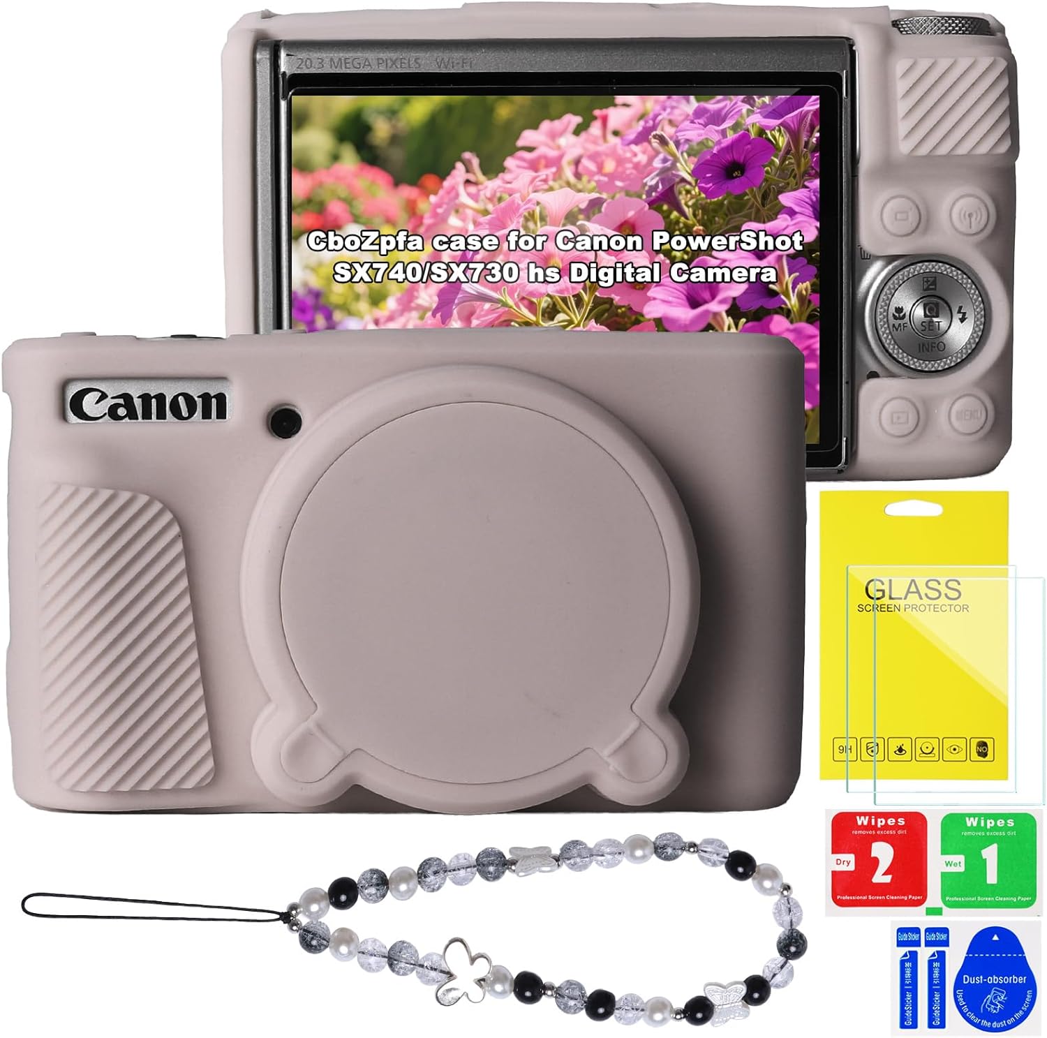 Supmay silicone protective case for Canon PowerShot camera front view