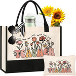 Itotegifts canvas tote bag front view teacher appreciation design